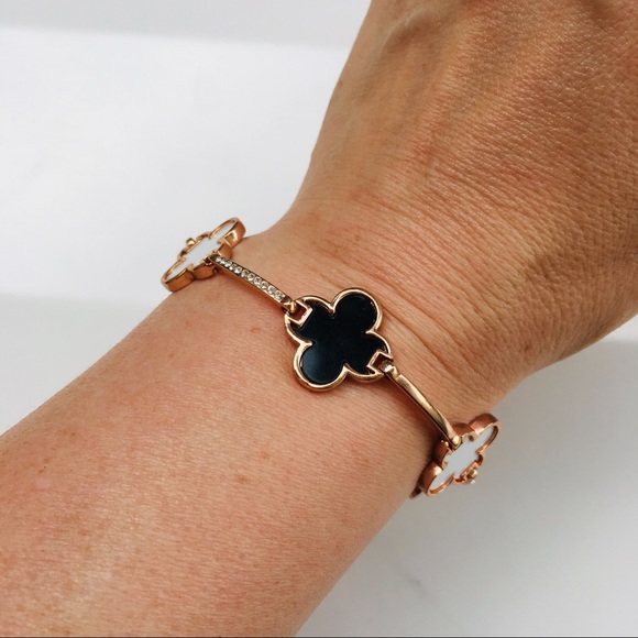 🔴 SOLD 🔴 Bracelet 14k rose gold black white - Picture 3 of 7